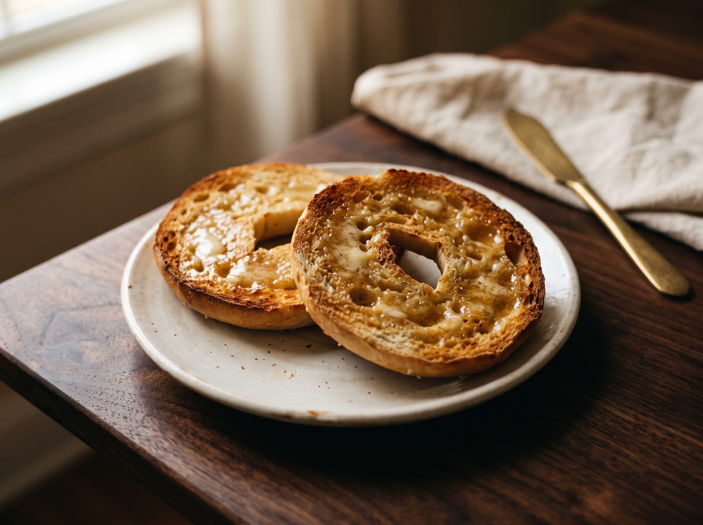 Plain Bagel w Butter
